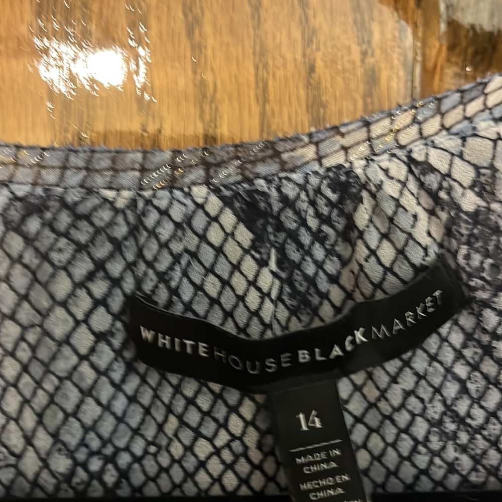 Multi Colored Button Up Blue Blouse. - image 2